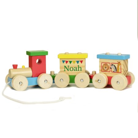 Personalised Wooden Circus Toy Train: 8 - Toys By Gift Moments