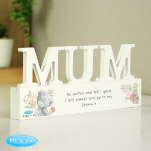 Personalised Me To You Wooden Mum Ornament: 3 - Ornaments