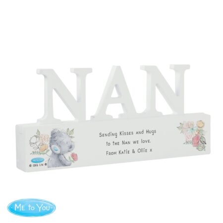 Personalised wooden nan ornament