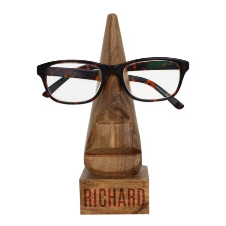 Personalised Wooden Nose-Shaped Glasses Holder: 5 - Keepsakes By Gift Moments