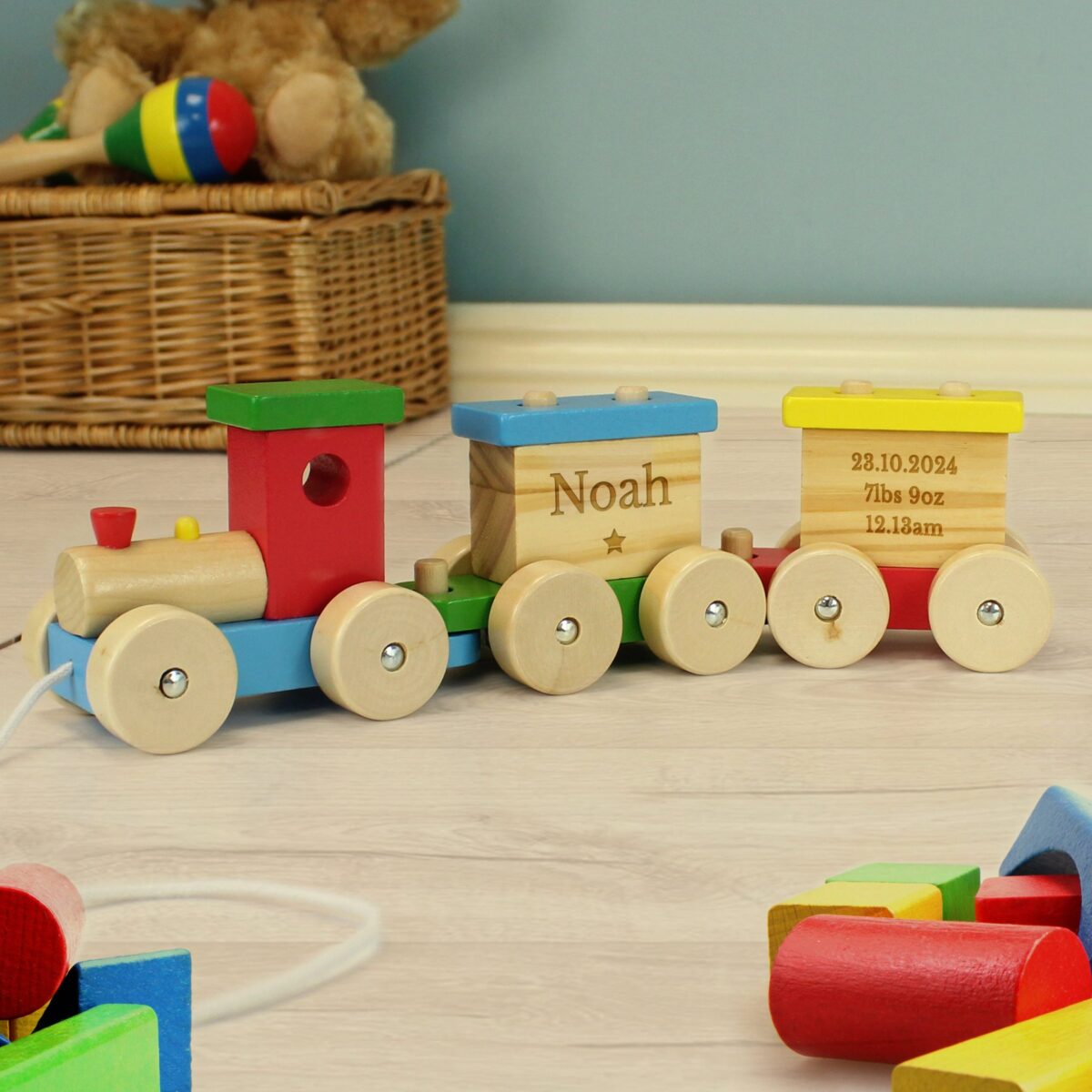Personalised Wooden Toy Train: 1 - Toys By Gift Moments