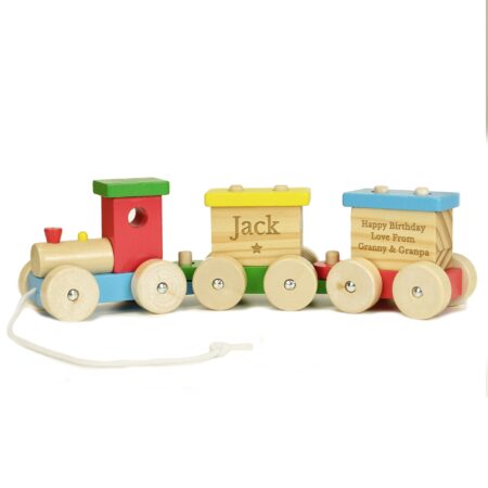 Personalised Wooden Toy Train: 9 - Toys By Gift Moments
