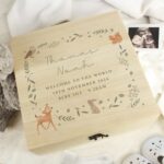 Personalised Woodland Animal Large Wooden Keepsake Box: 1 - Keepsake Boxes By Gift Moments