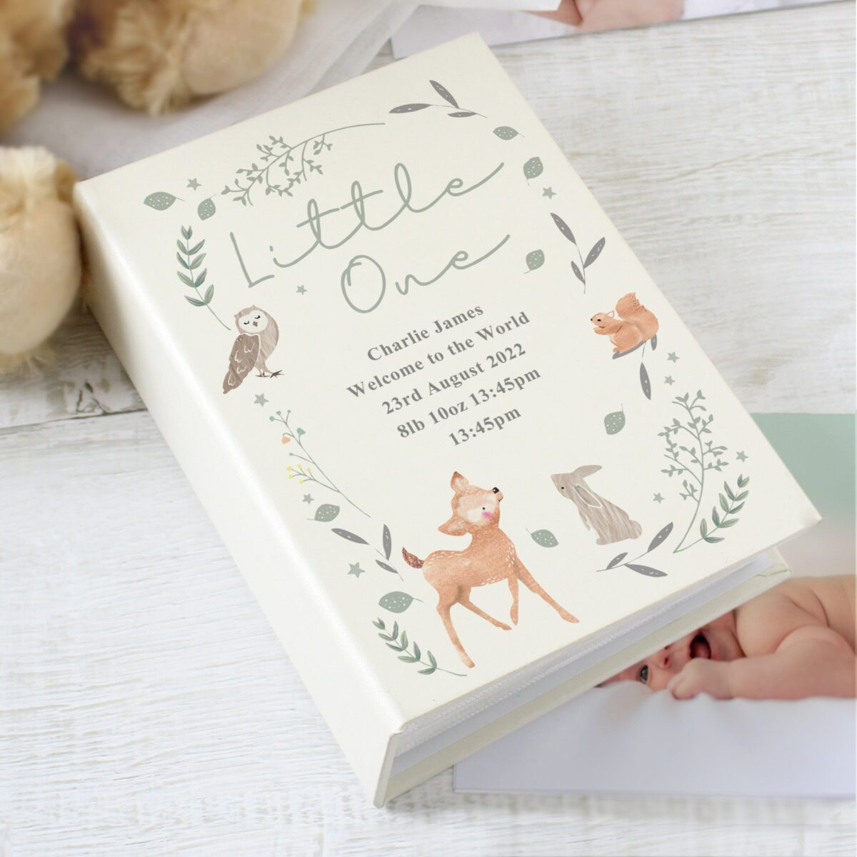Personalised Woodland Animals 6x4 Photo Album with Sleeves: 2 - Photo Albums By Gift Moments