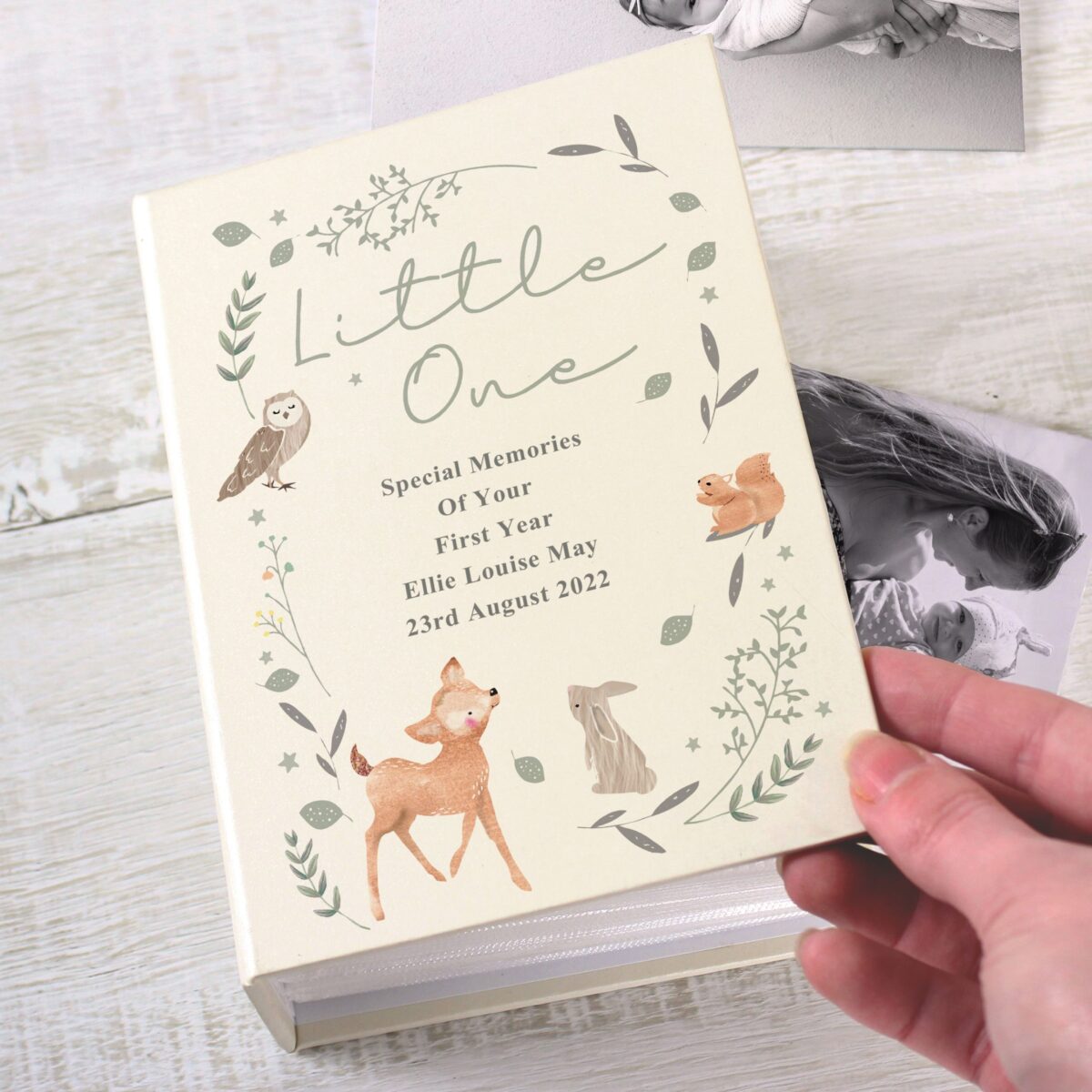 Personalised Woodland Animals 6x4 Photo Album with Sleeves: 4 - Photo Albums By Gift Moments
