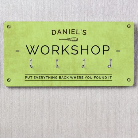 Personalised Workshop Hooks: 4 - Signs & Plaques By Gift Moments