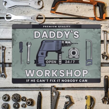 Personalised Workshop Metal Sign: 2 - Signs & Plaques By Gift Moments