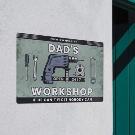 Personalised Workshop Metal Sign: 4 - Signs & Plaques By Gift Moments