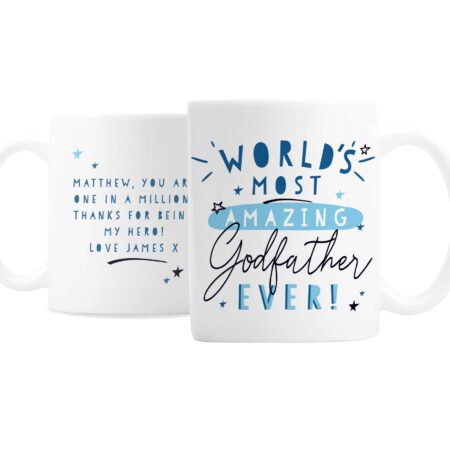 Personalised World’s Most Amazing Godfather Mug: 4 - Mugs By Gift Moments