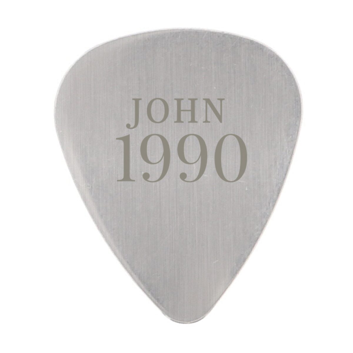 Personalised Year Silver Plectrum: 3 - Accessories By Gift Moments