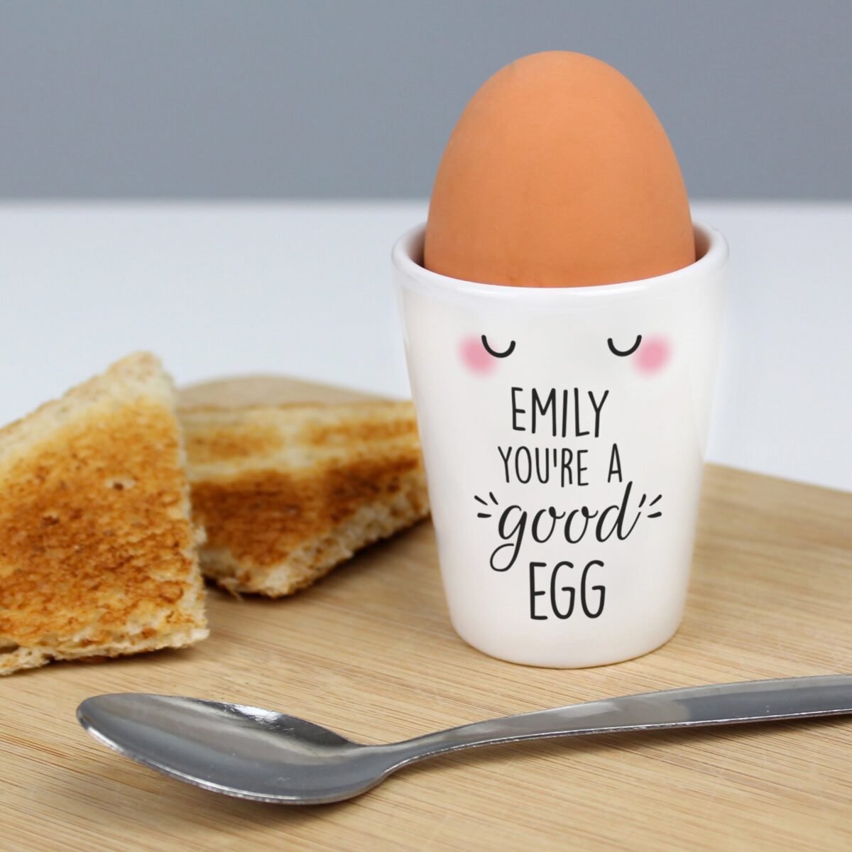 Personalised You’re A Good Egg Cup: 2 - Egg Cups By Gift Moments