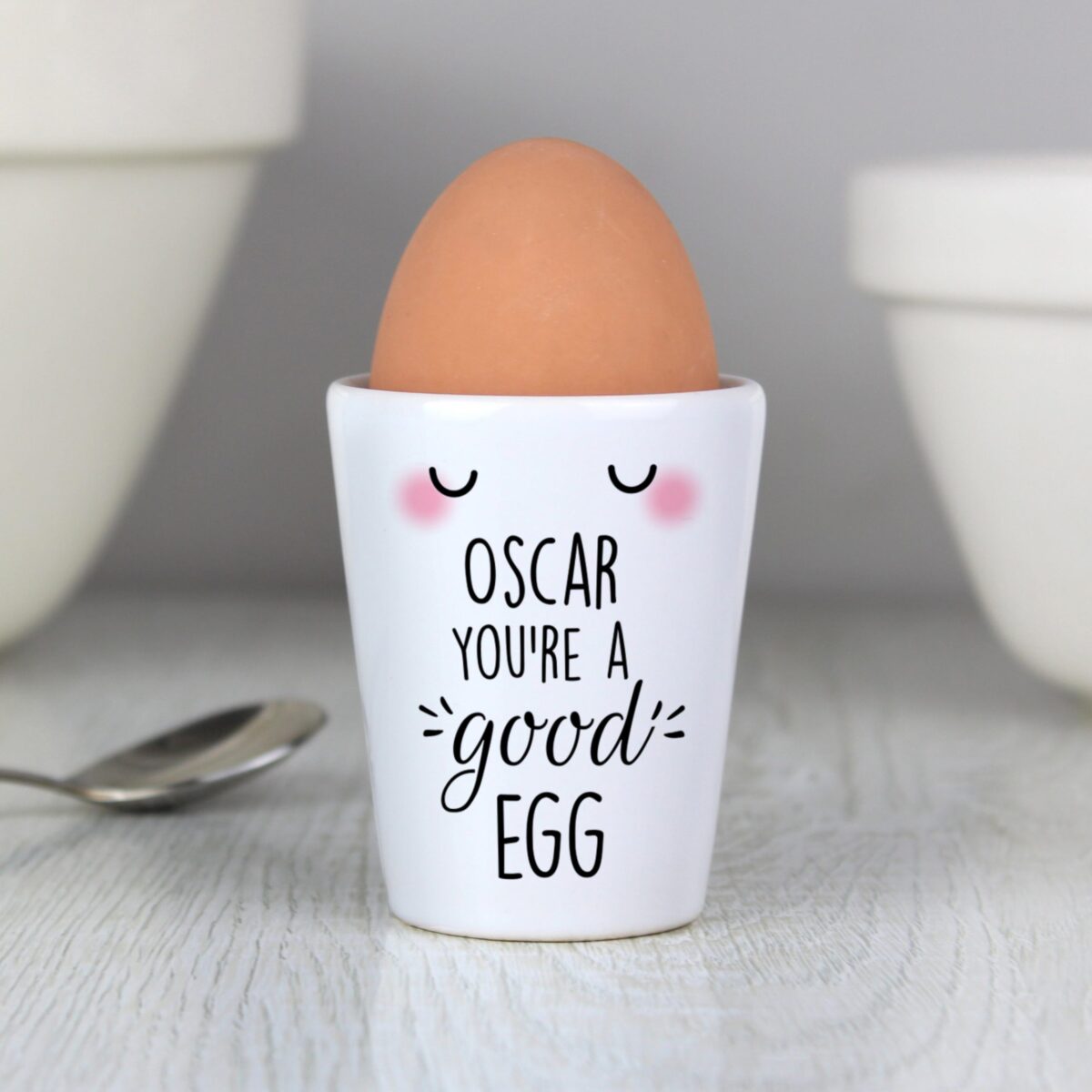 Personalised You’re A Good Egg Cup: 1 - Egg Cups By Gift Moments