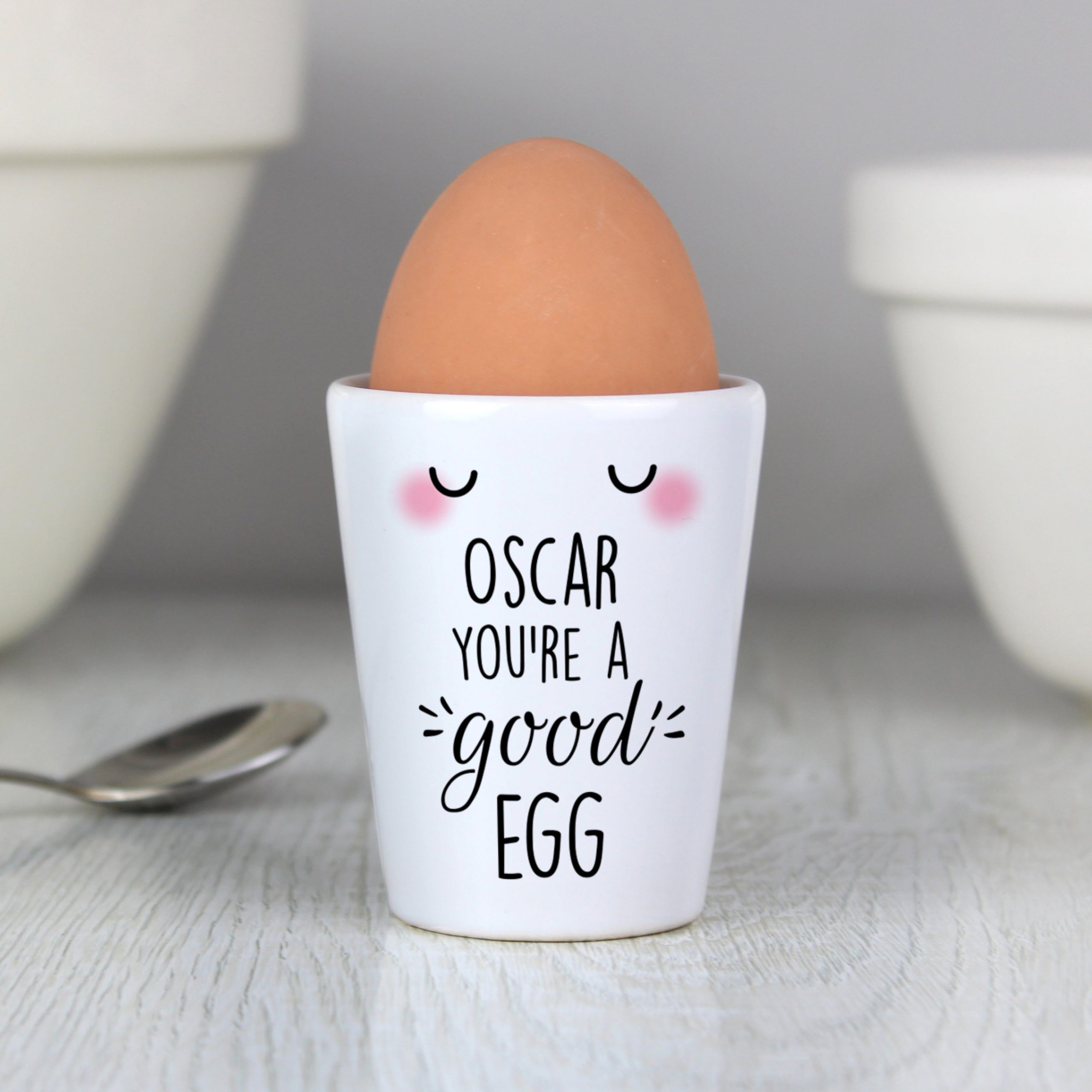 Personalised You’re A Good Egg Cup: 1 - Egg Cups By Gift Moments