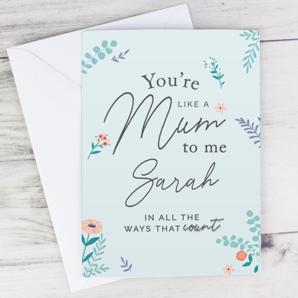 Personalised You’re Like A Mum To Me Card: 1 - Greeting Cards By Gift Moments