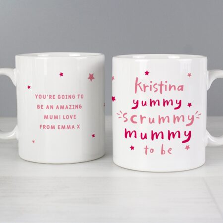 Personalised Yummy Scrummy Mummy To Be Mug: 6 - Mugs By Gift Moments