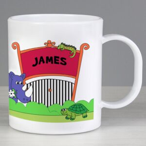 Personalised Zoo Plastic Mug: 2 - Plastic Mugs By Gift Moments