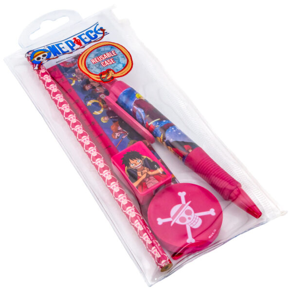 One Piece 5pc Stationery Set: 2 - Pencil Cases & Sets By One Piece