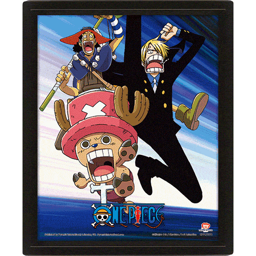 Piece framed assault 3d picture