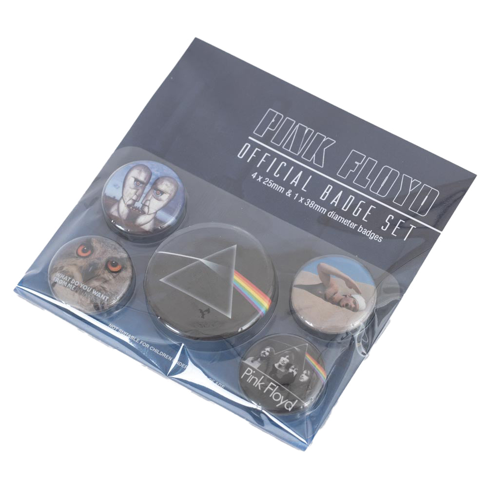 Pink floyd classic button badge set