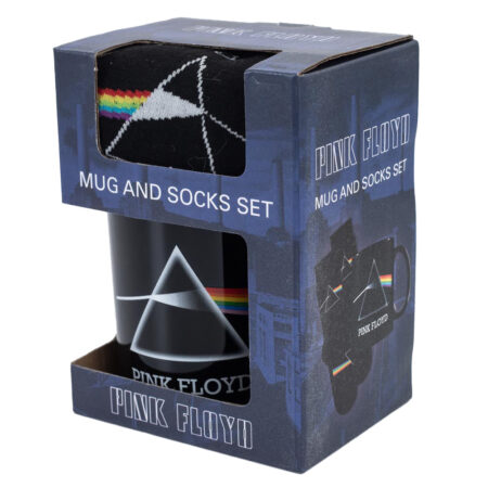 Pink floyd dark side mug socks set