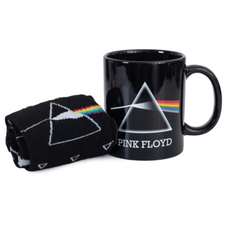 Pink floyd dark side mug socks set