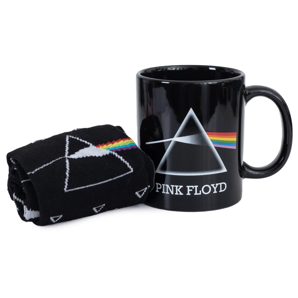 Pink floyd dark side mug socks set