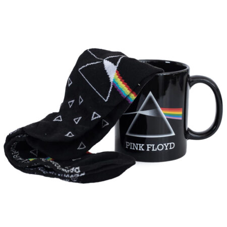 Pink floyd dark side mug socks set