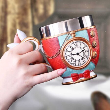 Pinkys up white rabbit cup 11cm