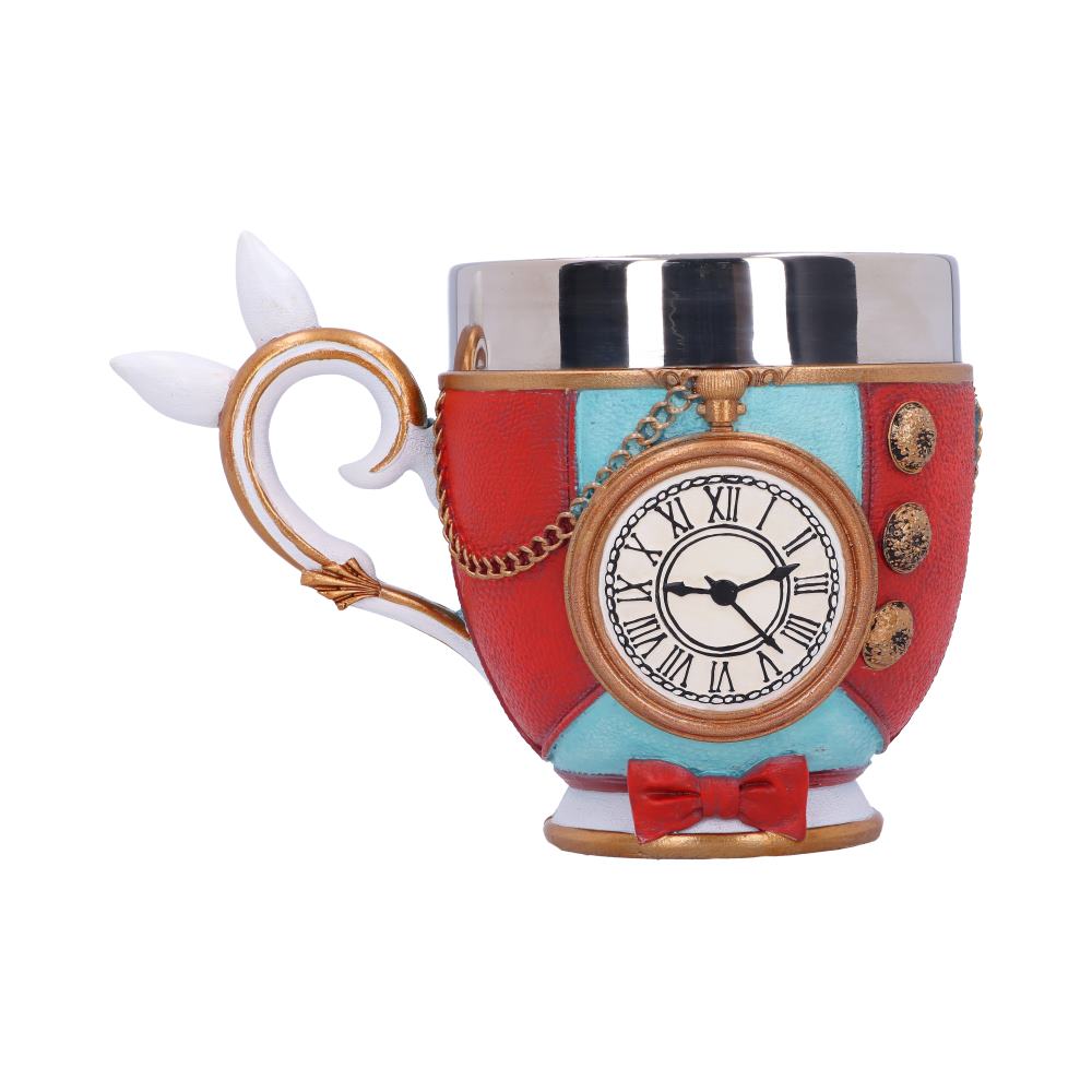 Pinkys up white rabbit cup 11cm
