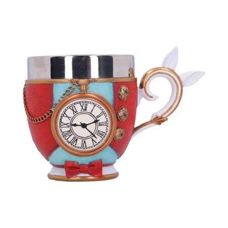Pinkys up white rabbit cup 11cm