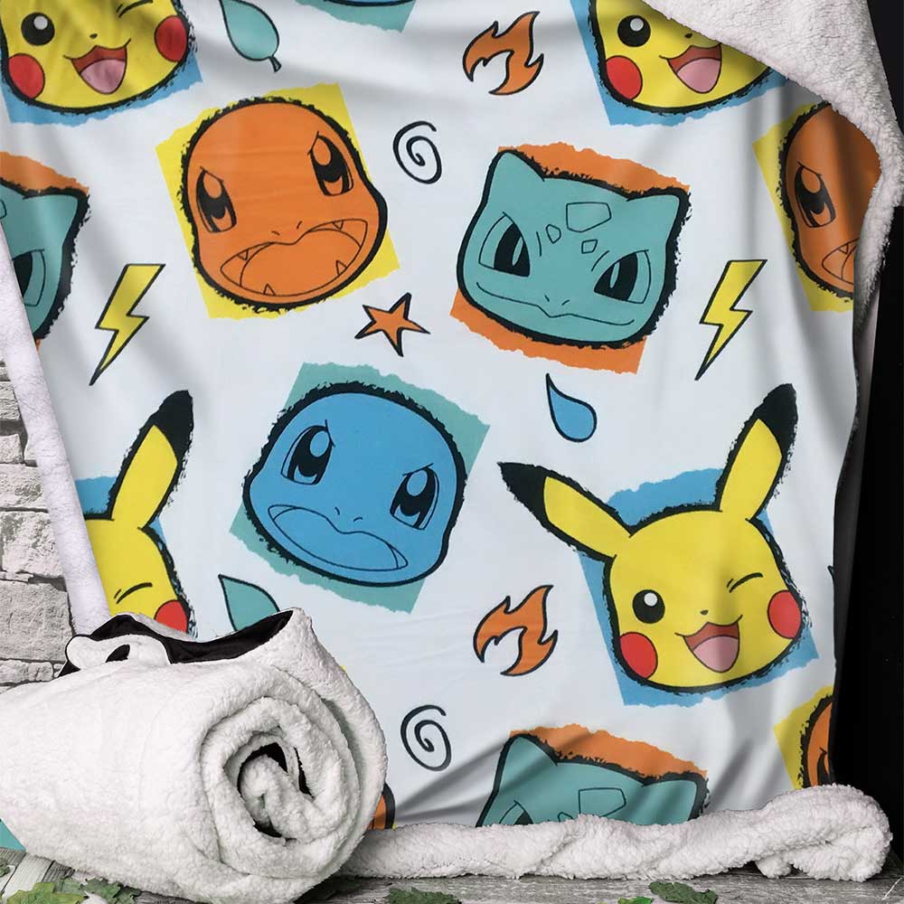 Pokémon Faces Blanket 100x150cm: 1 - Blankets By Pokemon