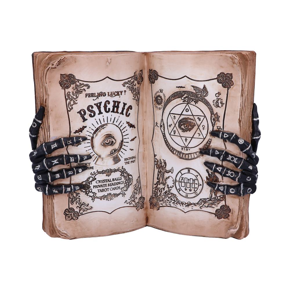 Psychic compendium palmists grimoire figurine