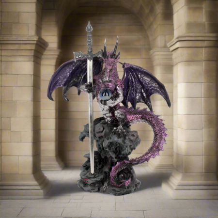 Purple Dragon Blade Sword Gothic Fantasy Letter Opener: 1 - Letter Openers By Gift Moments