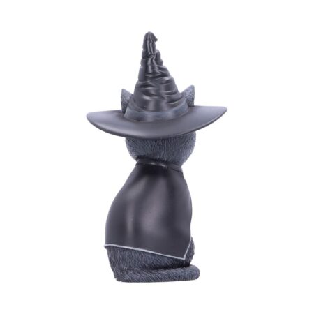 Purrah witches hat occult cat figurine