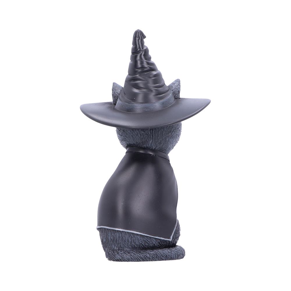 Purrah witches hat occult cat figurine