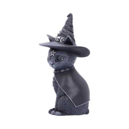 Purrah witches hat occult cat figurine