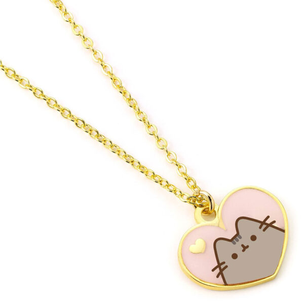Pusheen Gold Plated Heart Necklace: 1 - Jewellery By Pusheen