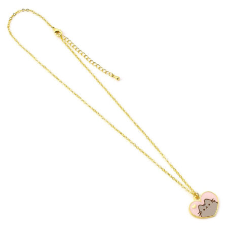 Pusheen Gold Plated Heart Necklace: 3 - Jewellery By Pusheen
