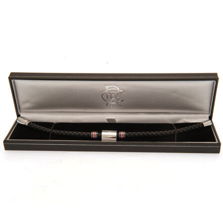 Rangers FC Colour Ring Leather Bracelet: 3 - Jewellery By Rangers