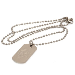 Rangers FC Engraved Dog Tag & Chain: 3 - Jewellery By Rangers