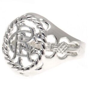 Rangers FC Silver Plated Crest Ring Large: 1 - Jewellery By Rangers