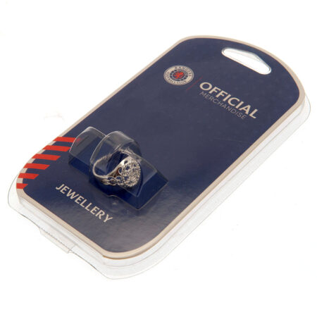 Rangers FC Silver Plated Crest Ring Small: 2 - Jewellery By Rangers