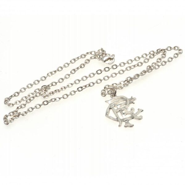 Rangers FC Silver Plated Pendant & Chain XL: 2 - Jewellery By Rangers