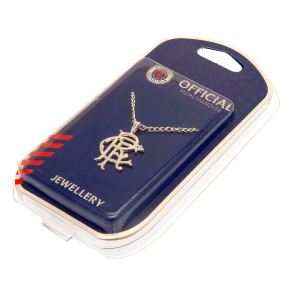 Rangers FC Silver Plated Pendant & Chain XL: 1 - Jewellery By Rangers