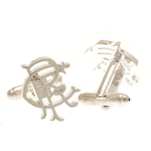 Rangers FC Silver Plated RFC Cufflinks: 2 - Cufflinks & Tie Slides By Rangers