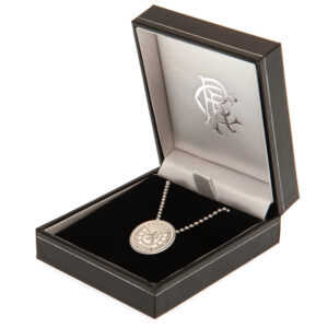 Rangers FC Ready Crest Stainless Steel Pendant & Chain: 3 - Jewellery By Rangers