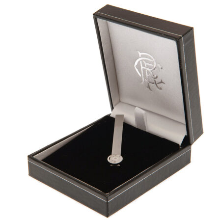 Rangers FC Stainless Steel Ready Crest Tie Slide: 1 - Cufflinks & Tie Slides By Rangers