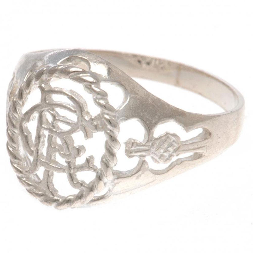 Rangers FC Sterling Silver Ring Medium: 1 - Jewellery By Rangers