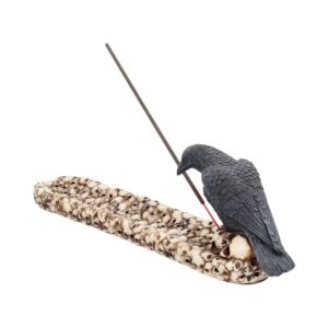 Raven Perched On A Skull Incense Holder 25cm: 5 - Incense Holders By Gift Moments