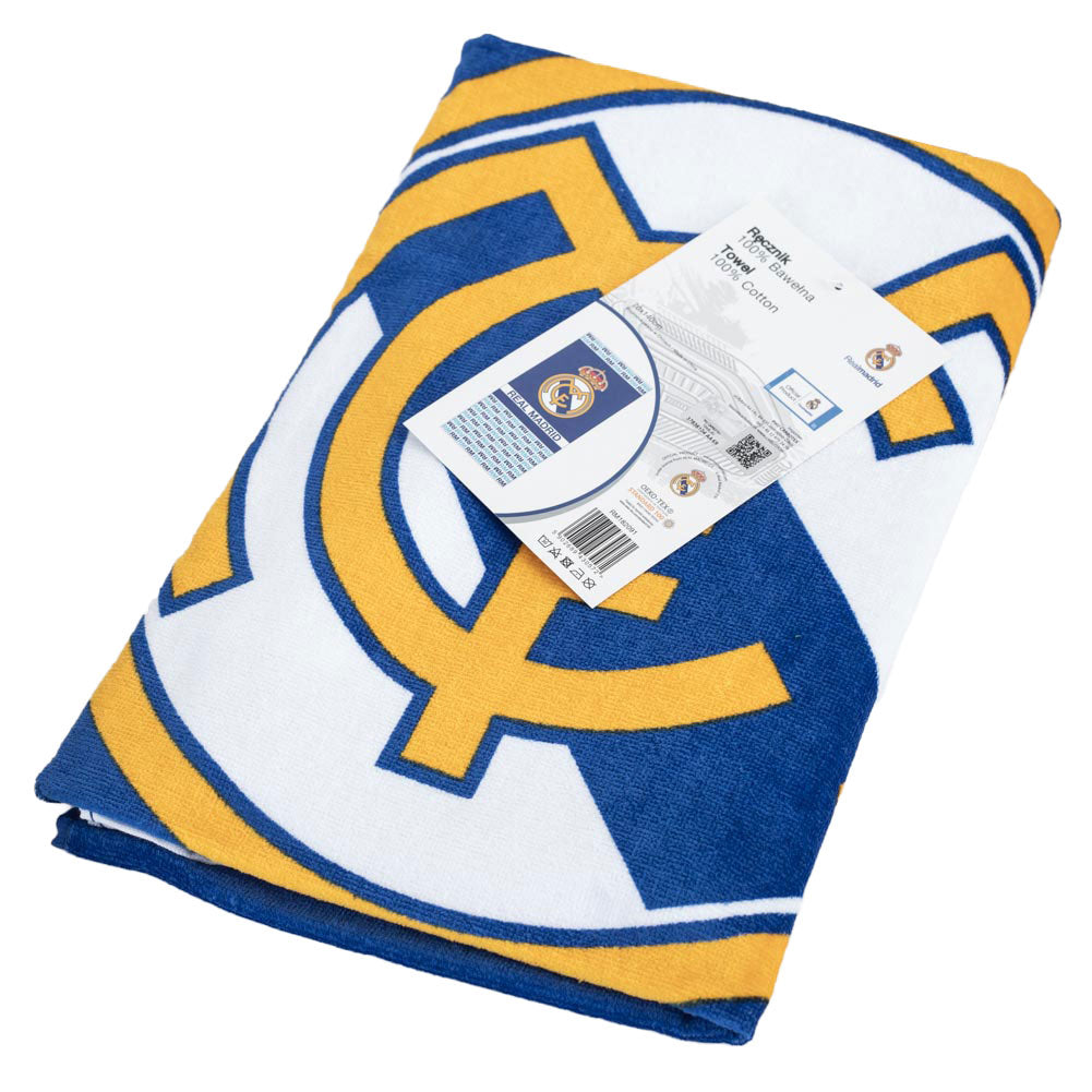 Real madrid fc text towel
